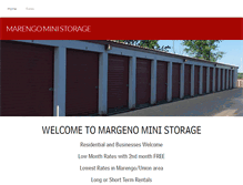Tablet Screenshot of marengoministorage.com